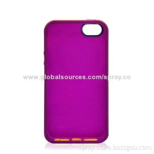 Dual Color Injection TPU Case Cover Bumper for iPhone 5/5S, Different Colors Available